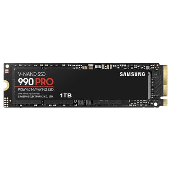 Памет SSD 1TB, Samsung 990 PRO (MZ-V9P1T0BW), PCIe 4.0 NVMe, M.2 (2280), скорост на четене 7450Mb/s, скорост на запис 6900MB/s | JAR Computers Samsung 990 PRO 1TB MZ-V9P1T0BW