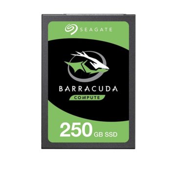 Памет SSD 250GB Seagate BarraCuda, SATA 6Gb/s, 2.5"(6.35 cm), скорост на четене 560 MB/s, скорост на запис 530 MB/s | JAR Computers Seagate BarraCuda 250GB 2.5in SATA