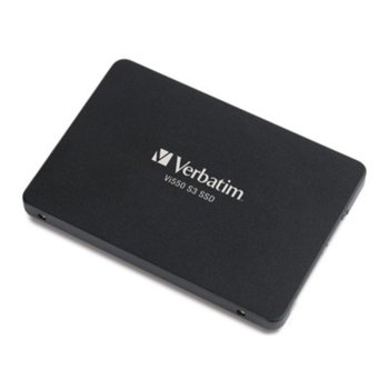 Памет SSD 512GB, Verbatim Vi550 49352, SATA III 6Gb/s, размер 2.5"(6.35cm), скорост на четене 520 MB/s, скорост на запис 500 MB/s | JAR Computers Твърд диск SSD VERBATIM 49352