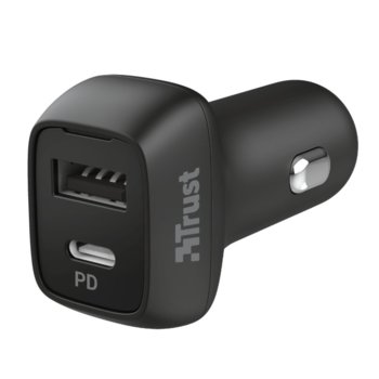 TRUST Qmax USB C+A Car Charger 23560