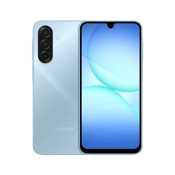 Смартфон Samsung Galaxy A17 4G (светлосин), поддържа 2 SIM карти, 6.7" (17.01cm) Super AMOLED 90Hz дисплей, осемядрен Exynos 1330 2.4GHz, 8GB RAM, 256GB Flash памет (+microSD слот), 50 + 5 + 2 & 13 Mpix камери, Android | JAR Computers Samsung Galaxy A17 4G 8/256GB SM-A175FLBEEUE