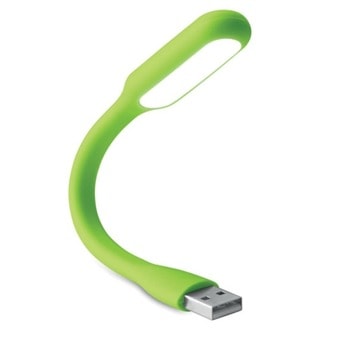 USB лампа More Than Gifts Kankei Green, USB, LED, възможност за надписване и брандиране чрез тампонен печат, зелена | JAR Computers More Than Gifts Kankei Green 2050200048
