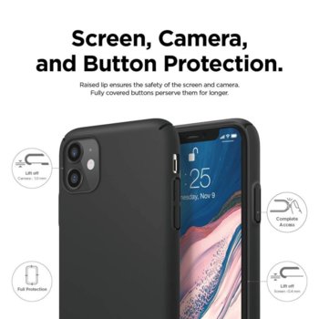 Elago Slim Fit Strap iPhone 11 black ES11SS61-BK