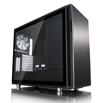 Кутия Fractal Design Define R6 USB-C Black - TG, mATX, ATX, ITX, EATX, USB 3.1 Gen 2 Type-C, черна, без захранване | JAR Computers Fractal Design Define R6 USB-C Black - TG