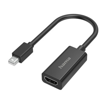 Преходник HAMA 200332, от Mini DisplayPort(м) към HDMI(ж), черен | JAR Computers Преходник HAMA-200332