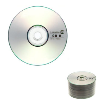 CD R media 700MB, Ridata 52x, целофан 50br