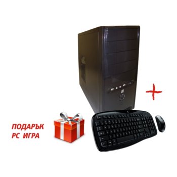 Настолен компютър PC "Дашър" +подарък игра, четири-ядрен Phenom II X4 3.2GHz, 8GB DDR3 RAM, 1000GB HDD, DVDRW, AMD HD6670 1GB DDR3 (HDMI), комплект безжични клавиатура & мишка Logitech MK250, 2г. гаранция | JAR Computers PC "Дашър" +подарък игра