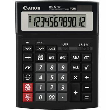 Калкулатор Canon WS-1210T, черен | JAR Computers Canon WS-1210T Desktop Calculator