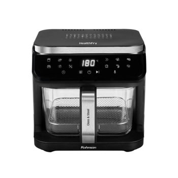 Фритюрник с горещ въздух Rohnson R-2890, 5.5 л. вместимост, 12 програми, 360° 3D система за равномерно печене, 1400W | JAR Computers Rohnson R-2890