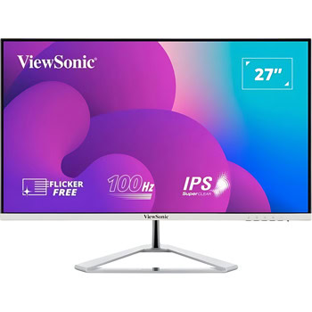 Монитор ViewSonic VX2776-smh, 27" (68.58cm), IPS панел, 100Hz, Full HD, 4ms, 250cd/m2, VGA, HDMI | JAR Computers Монитор ViewSonic VX2776-smh
