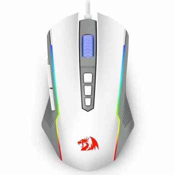 Мишка Redragon Ranger Basic M910H, оптична (8000 dpi), безжична/жична, USB, бяла, гейминг, RGB подсветка, Pixart PAW3104 сензор | JAR Computers Redragon Ranger Basic M910H