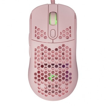 Мишка SBOX WHITE SHARK GALAHAD (GM-5007-P), оптична (6400 dpi), USB, розова, гейминг, RGB подсветка image