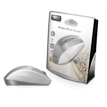 Sweex Wireless Mouse Voyager Silver (MI444)