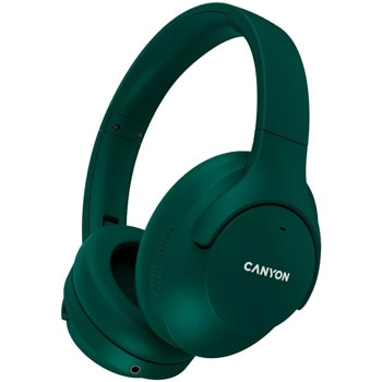 Слушалки Canyon OnRiff 10, жични/безжични, микрофон, Bluetooth, Jack 3.5mm, ANC, до 24 часа време на работа, зелени | JAR Computers Canyon OnRiff 10 Green CNS-CBTHS10GN