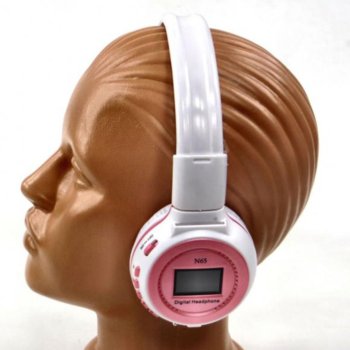 HEADPHONES MP3 N65 White-Pink