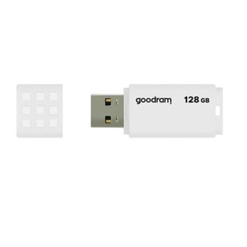 Памет 128GB USB Flash Drive, Goodram UME2, USB 2.0, бяла | JAR Computers Goodram 128GB USB 2.0 UME2 White UME2-1280W0R11