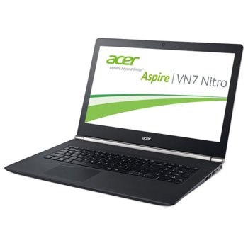 Лаптоп 17.3" (43.94 cm) Acer VN7-791G-737U, четириядрен Intel Core i7-4710HQ 2.5/3.5GHz, FULL HD LED Display & GeForce GTX 860M 2GB (HDMI), 8GB, 1TB SSHD, Windows 8.1, 2.4kg, 2г. гаранция | JAR Computers 17.3 Acer VN7-791G-737U NX.MQREX.014