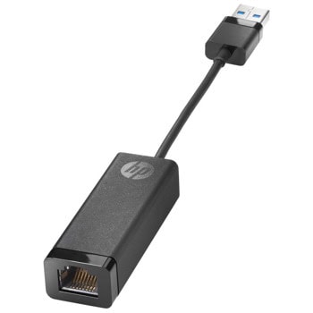 Мрежови адаптер HP G2 4Z7Z7AA, от USB(м) към 10/100/1000Mbps RJ-45(ж), черен | JAR Computers HP G2 4Z7Z7AA