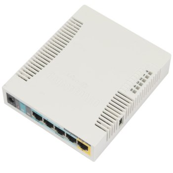 Точка за достъп MikroTik RB951Ui-2HnD, 2.4GHz, Wireless N, 1000mW, USB, 5x 10/100 Ethernet Port image