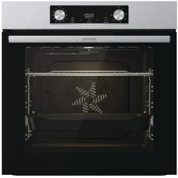 Фурна за вграждане Gorenje BO6735E05X, клас А, 77л. обем, AirFry готвене с горещ въздух, PerfectGrill, AquaClean, FastPreheat, FrozenBake, StepBake, GentleBake, инокс | JAR Computers Gorenje BO6735E05X