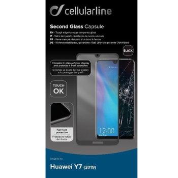 Cellular Line Tempered Glass for Huawei Y7 2019