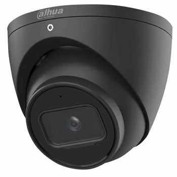 IP камера Dahua IPC-HDW3541EM-S-0280B-S2-BLACK, куполна, 5Mpix(2960x1668@20FPS), 2.8mm обектив, H.265+/H.265/H.264+/264H/H.264B/H.264/MJPEG, IR осветеност (до 50 метра), външна IP67, PoE (802.3af), microSD слот до 256GB, микрофон | JAR Computers Dahua IPC-HDW3541EM-S-0280B-S2-BLACK