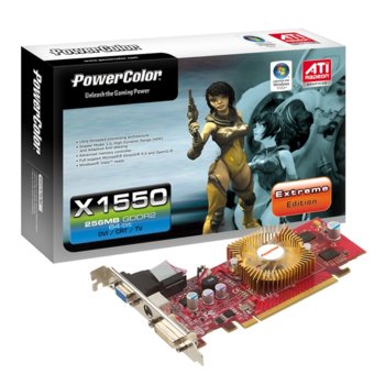 ATi x1550, 256MB PowerColor, PCI-E, 64bit, TV Out