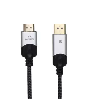 Кабел VCom CG608M, от DisplayPort(м) към HDMI(м), 4K@60Hz, 1.8m, черен