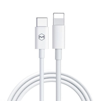 Кабел Xmart, от Lightning(м) към USB-C(м), 1m, бял | JAR Computers Кабел Xmart Lightning to Type-C 1M