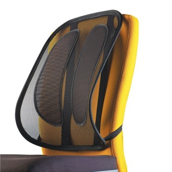 Облегалка за гръб Fellowes, мрежеста, черна | JAR Computers Fellowes Back Support for Office Chairs