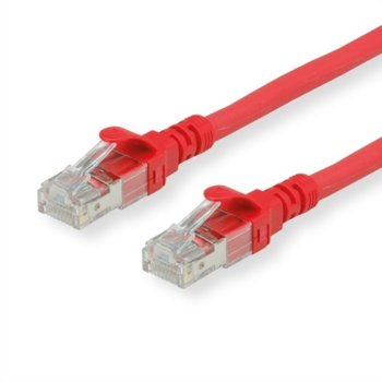 Пач кабел Roline 21.15.1491, UTP, Cat. 6a, 1.5m, червен | JAR Computers Patch cable Roline Cat. 6a 1.5m Red 21.15.1491