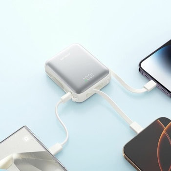 joyroom jr-pbf27 power bank 22.5w 10000mah бял