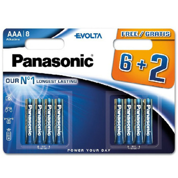 Panasonic Evolta 6+2 LR03EGE/8BW 6+2F