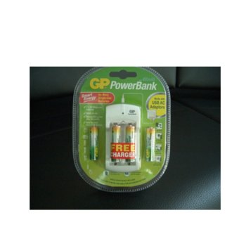 Акумулаторна Батерия GP NiMH ECO AAA R03, 4 бр., 1.2V, 400mAh + подарък зарядно у-во PB310 | JAR Computers GP AAA R03 NiMH ECO + зарядно у-во PB310