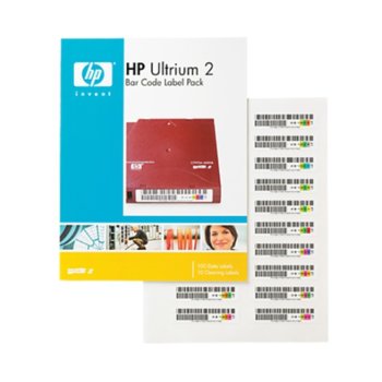 Хартия HP LTO2 Ultrium Bar Code label pack (110 pack) | JAR Computers HP LTO2 Ultrium Bar Code label pack