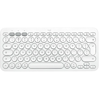 Клавиатура Logitech K380, безжична, компактна, бяла, Bluetooth, US English image