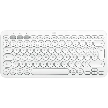 Клавиатура Logitech K380, безжична, компактна, бяла, Bluetooth, US English | JAR Computers Logitech K380 920-009868