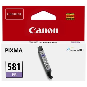 Касета за Canon PIXMA TS9155/TS9150/TS8150/TS8151/TS8152 - CLI-581 - Photo Blue - 5.6ml | JAR Computers Canon CLI-581 (2107C001) Photo Blue