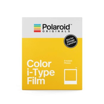 Фотохартия Polaroid Originals Color Film for i-Type, 4.2 x 3.5 inch, за Polaroid i-Type Cameras, 8 листа image