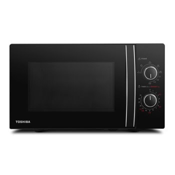 Микровълнова фурна Toshiba MW-MG20P(BK), с грил, механично управление, 800W, 20л. обем, 5 степени на мощност, черна | JAR Computers Toshiba MW-MG20P(BK)