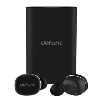 Слушалки Defunc TRUE + Powerbank, Bluetooth версия 5, черни, време на слушане 3ч, 2100mAh батерия на банката, черни | JAR Computers Defunc TRUE + Powerbank black