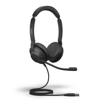 Слушалки Jabra Evolve2 30 SE Stereo, USB-A, микрофон, 28mm драйвери, сертифицирани за Microsoft Teams, черни | JAR Computers Jabra Evolve2 30 SE USB-A MS 23189-999-979