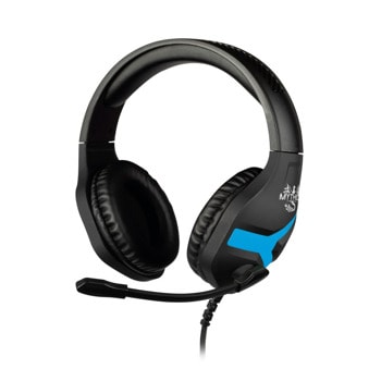 Слушалки Konix Mythics Nemesis, 3.5mm жак, микрофон, гейминг, черно-сини | JAR Computers Слушалки Konix Mythics Nemesis KX-GH-NMS-P4