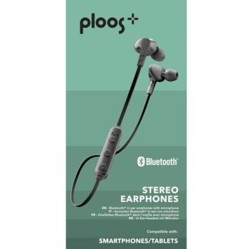 Bluetooth стерео слушалки тип Тапи Ploos Черни