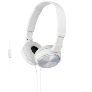 Слушалки Sony MDR-ZX310AP, 30 mm драйвери, бели | JAR Computers Sony Headset MDR-ZX310AP white
