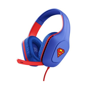 Слушалки Trust GXT 415SM Zirox Lightweight Superman, Jack 3.5mm, микрофон, 50mm неодимови говорители, гейминг, сини | JAR Computers Trust GXT 415SM Zirox Lightweight Superman 25738