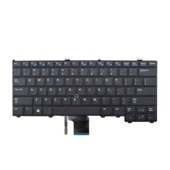 Клавиатура за лаптоп Dell, съвместима със серия Latitude E7440 E7420 E7240, черна, US/UK, poiting stick | JAR Computers Клавиатура за Latitude E7440 E7420 E7240 US/UK