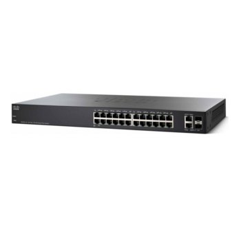 Суич Cisco SF220-24, 24 ports 100Mbps, 2 dual personality | JAR Computers Cisco SF220-24