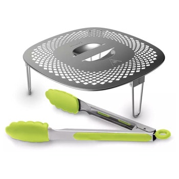 Аксесоар за фритюрник Philips HD9954/01, съвместим с Philips Airfryer: HD9630, HD9750, HD9650, HD9656, HD9860, HD9867, HD9870, HD9875, HD9880, 1 x капак за закуска, 1 x щипка | JAR Computers Аксесоар за фритюрник Philips HD9954/01