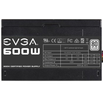 EVGA 600W Active PFC 80 PLUS 100-W1-0600-KR